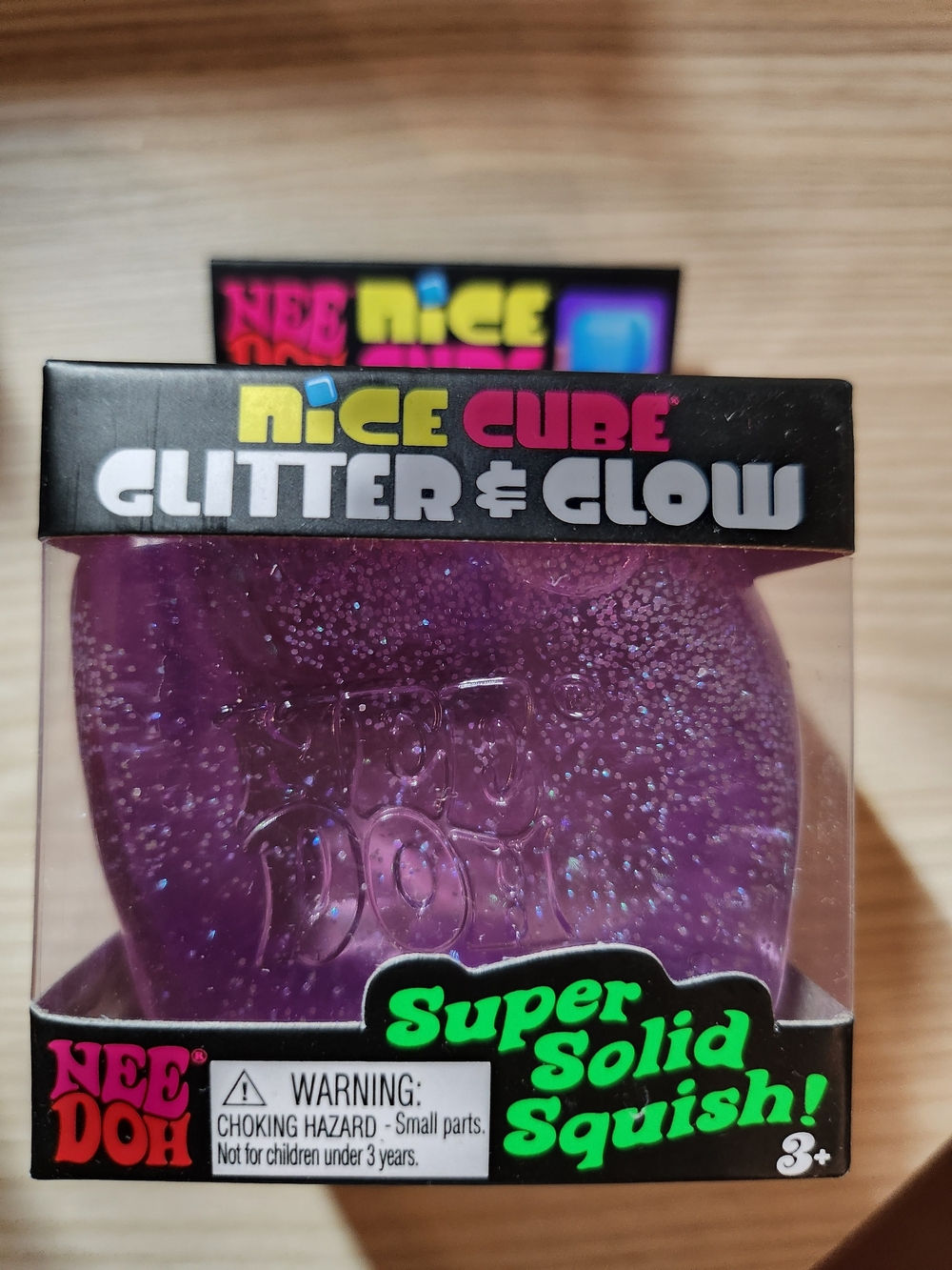 NeedDoh Nice Cube Glitter & Glow - Purple Glitter